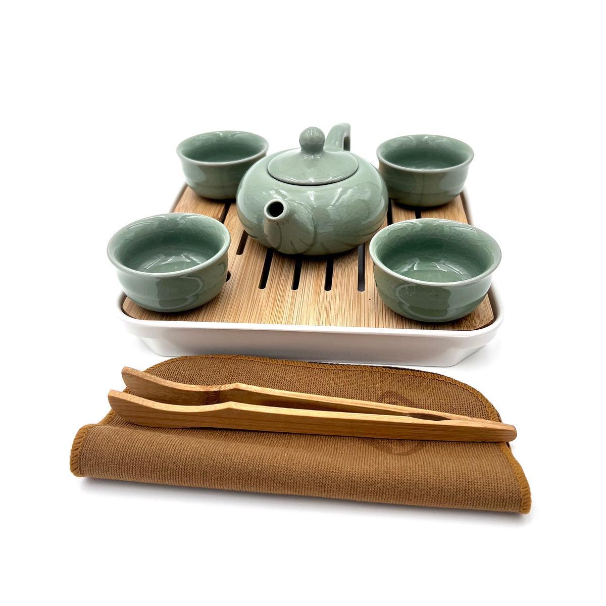 Ceramic Tea Set with Travel Case