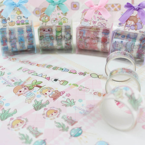 Cute Aesthetic Transparent Washi Tapes