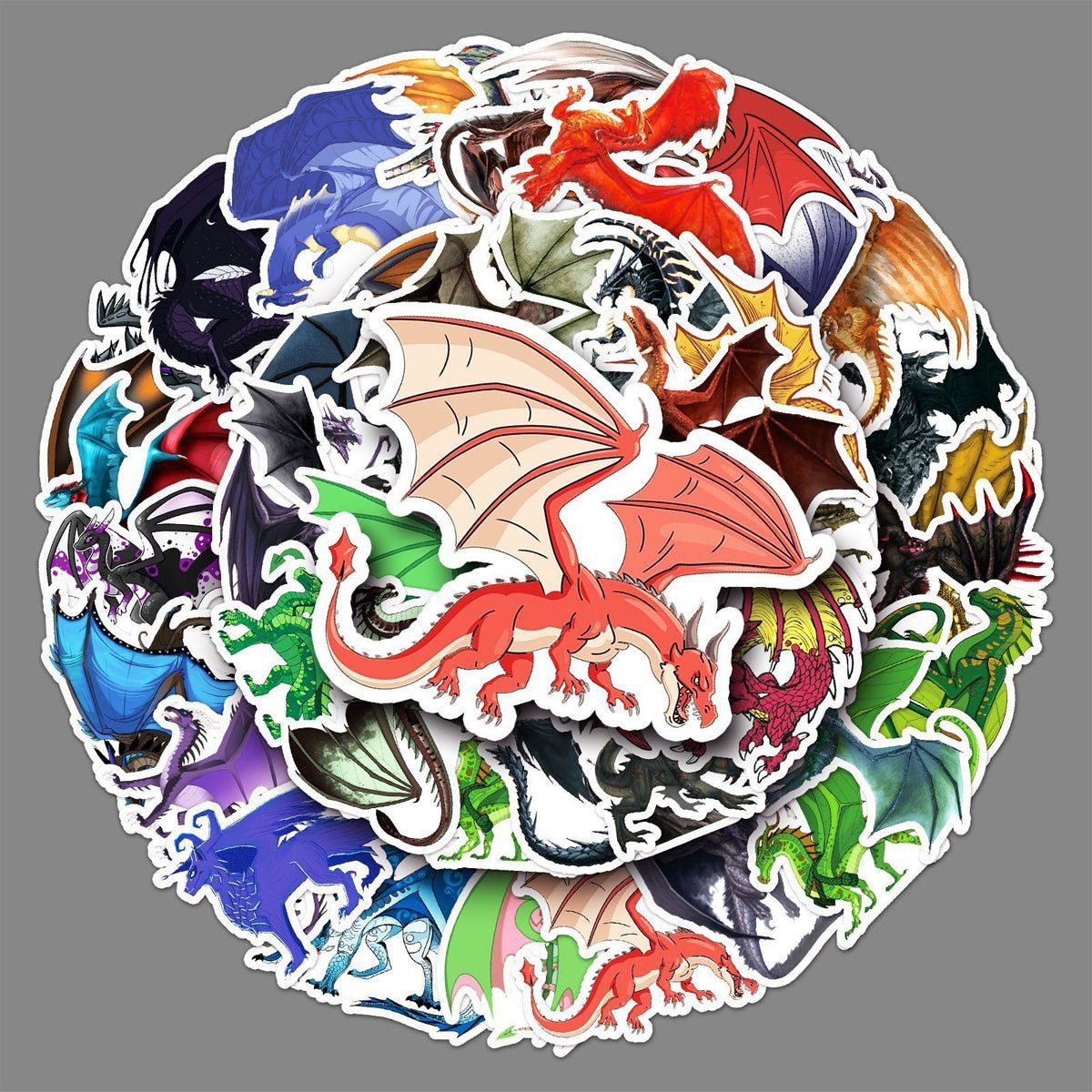 Dragon Stickers 50pcs