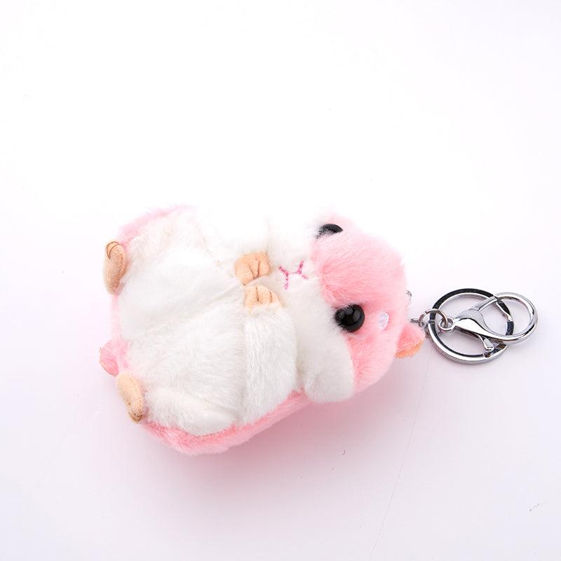 Hamster Keychain Backpack Charms Stuffed Animals Keyring