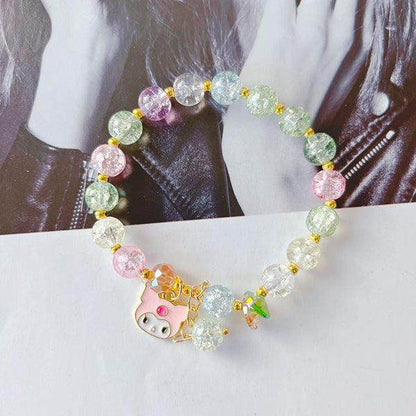 Kawaii Kuromi Cinnamoroll Sanrio Bracelet and Pin