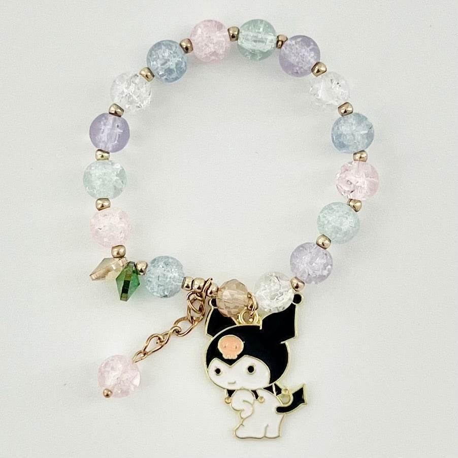 Kawaii Kuromi Cinnamoroll Sanrio Bracelet and Pin