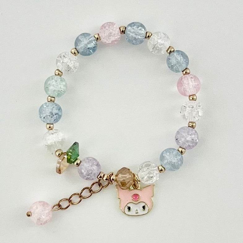 Kawaii Kuromi Cinnamoroll Sanrio Bracelet and Pin