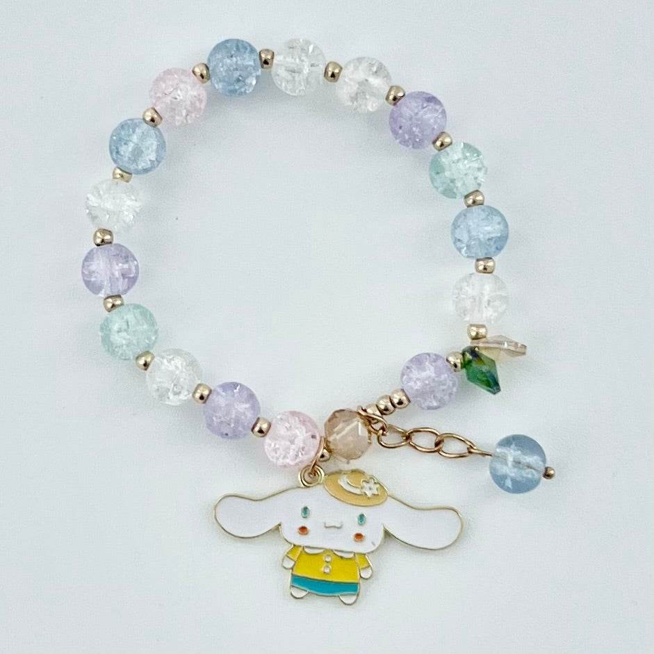 Kawaii Kuromi Cinnamoroll Sanrio Bracelet and Pin