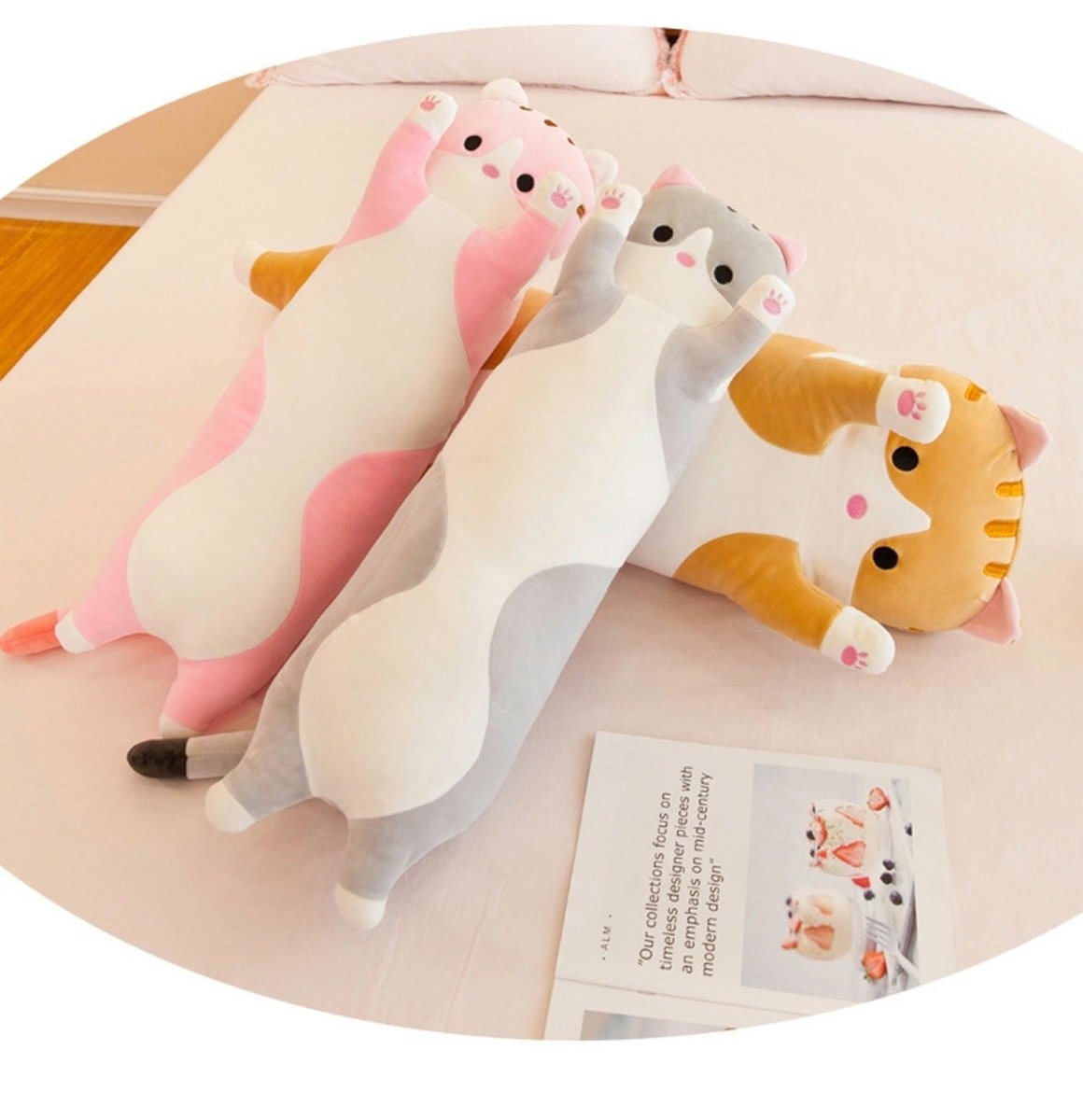 Long Cat Pillow Plush