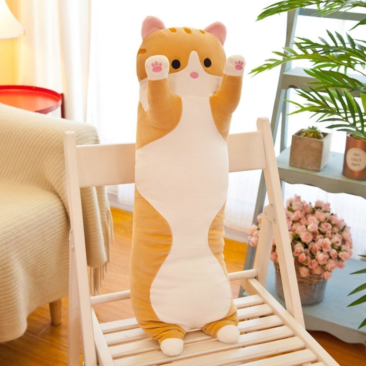 Long store cat plush