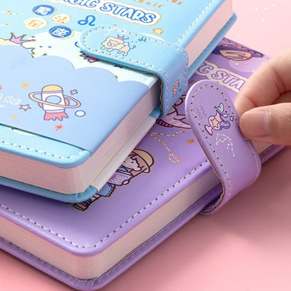 Notebooks for School Cute Cover Magnetic Closure