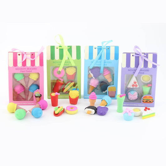 Novelty Party Flavors Filler Fast Food Cake Ice Cream Kawaii Erasers