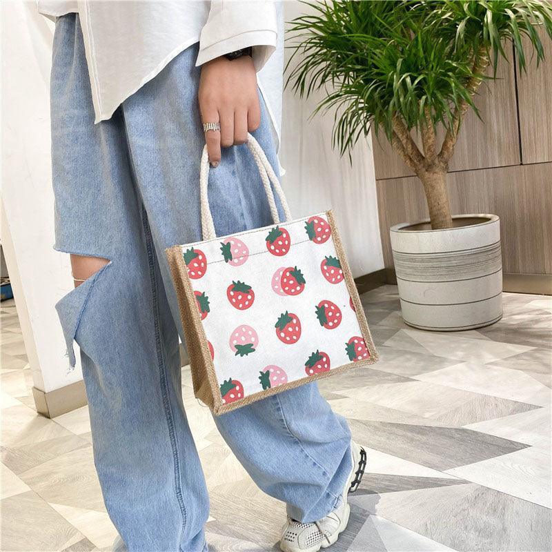 Petite Size Canvas Tote Bag Trendy Design