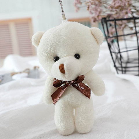 Petite Soft Stuffed Animal Teddy Bear Doll Charm Pendant