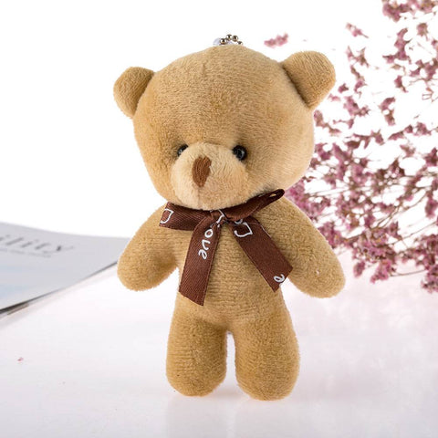 Petite Soft Stuffed Animal Teddy Bear Doll Charm Pendant
