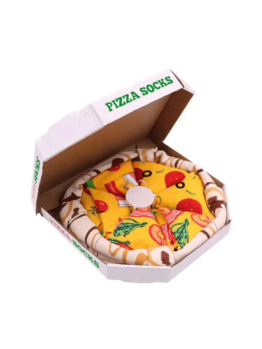 Novelty Funny Socks Pizza Socks Box