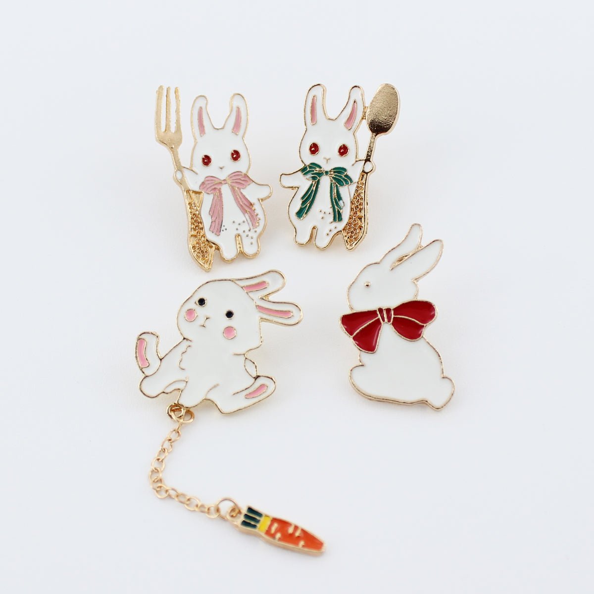 Rabbit Enamel Pins – Shaketea