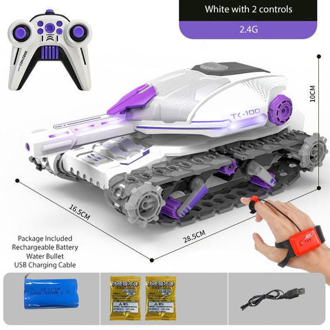 Remote Control Tank Shoot Water Beads