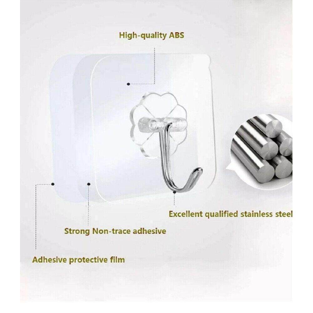 Self Adhesive Wall Hooks Heavy Duty Seamless Sticky Hook Hangers