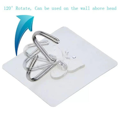 Self Adhesive Wall Hooks Heavy Duty Seamless Sticky Hook Hangers