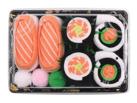 Novelty Sushi Socks 3 Pairs Box - Crazy Funny Gift Socks for Men
