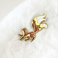 Three Tailed Red Fox Pin