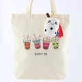 Tote Bag Boba Design with a Boba Keychain