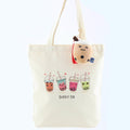 Tote Bag Boba Design with a Boba Keychain
