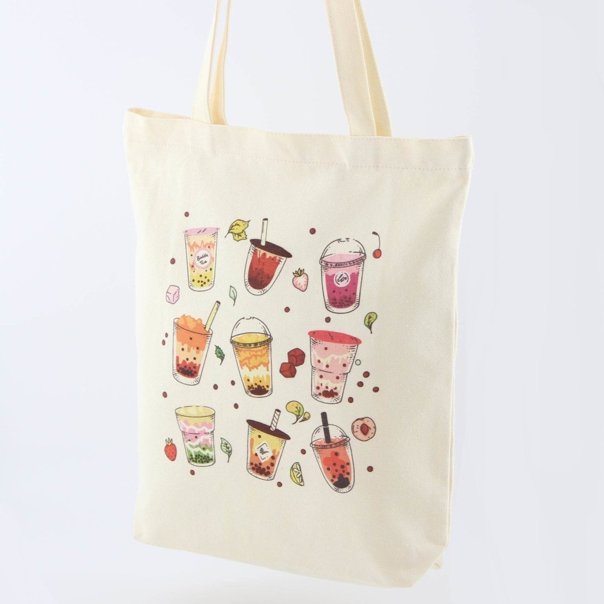 Tote Bag Boba Tote Combo with a Boba Keychain