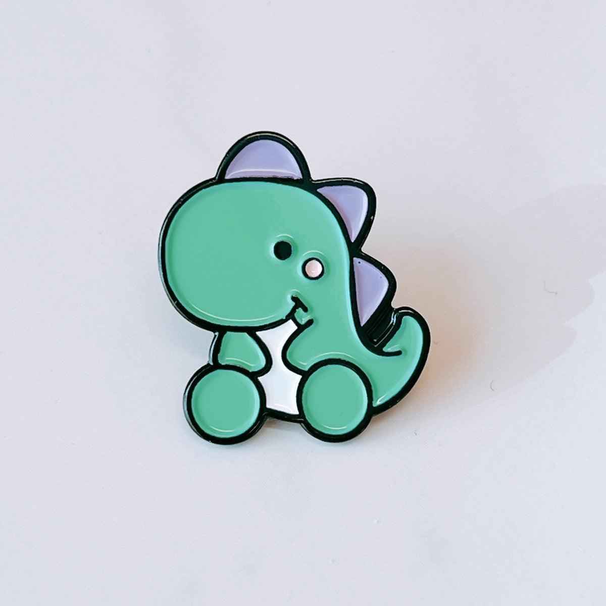 Adorable Jurassic Lapel Pin – Fun Dinosaur Accessory for Women