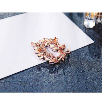 Bauhinia Flower Brooch – Sparkling Rhinestone Alloy Accessory