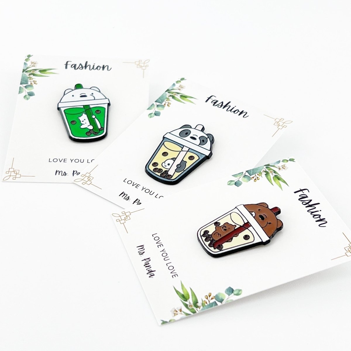 Boba Tea Enamel Pins, Kawaii Bubble Tea Lapel Pins For Backpacks, Hats ...