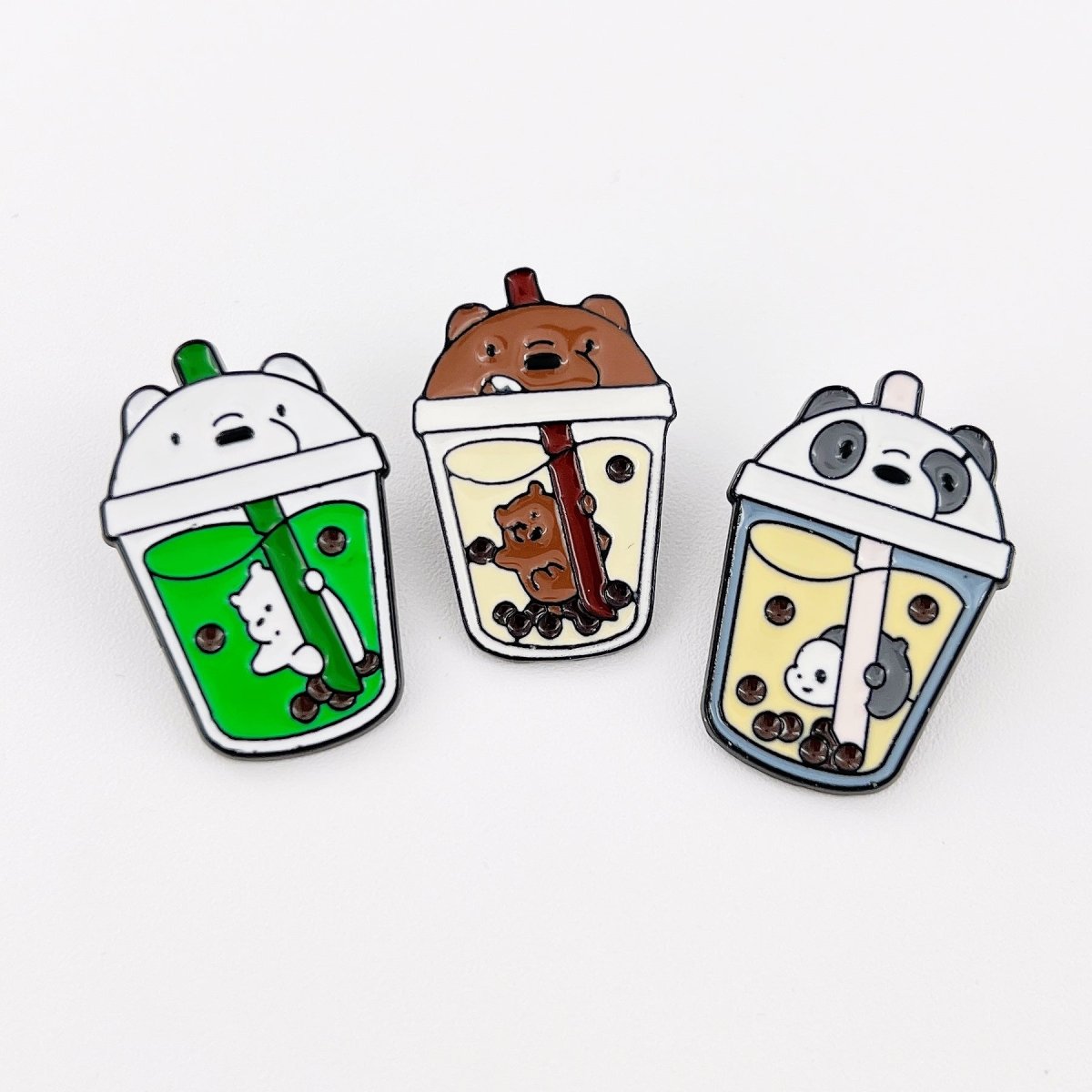 Boba Pin Bubble Tea Cup Shape Enamel Pin