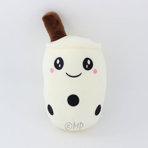 Boba Plush Cute Soft Bubble Tea Stuffed Animal Toy - Most Loved Boba Tea Plush, 25cm white color boba plush