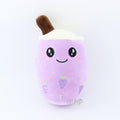 Boba Plush Cute Soft Bubble Tea Stuffed Animal Toy - Most Loved Boba Tea Plush, 25cm purple color boba plush