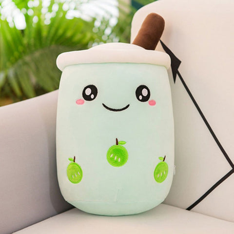 Boba Plush Cute Soft Bubble Tea Stuffed Animal Toy - Most Loved Boba Tea Plush, 70cm green color boba plush.