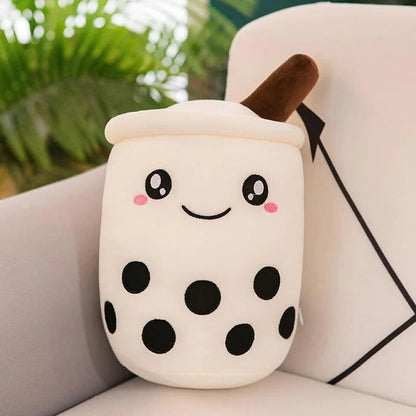 Boba Plush Cute Soft Bubble Tea Stuffed Animal Toy - Most Loved Boba Tea Plush, 70cm white color boba plush.