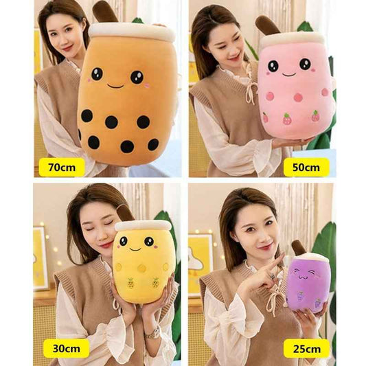 Boba Stuffed Animal, Bubble Tea Toy, Kawaii Novelty Figure, Cute Room Decor Desk Accessory For Kids