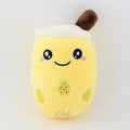 Boba Plush Cute Soft Bubble Tea Stuffed Animal Toy - Most Loved Boba Tea Plush, 25cm yellow color boba plush