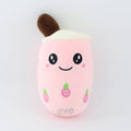 Boba Plush Cute Soft Bubble Tea Stuffed Animal Toy - Most Loved Boba Tea Plush, 25cm pink color boba plush