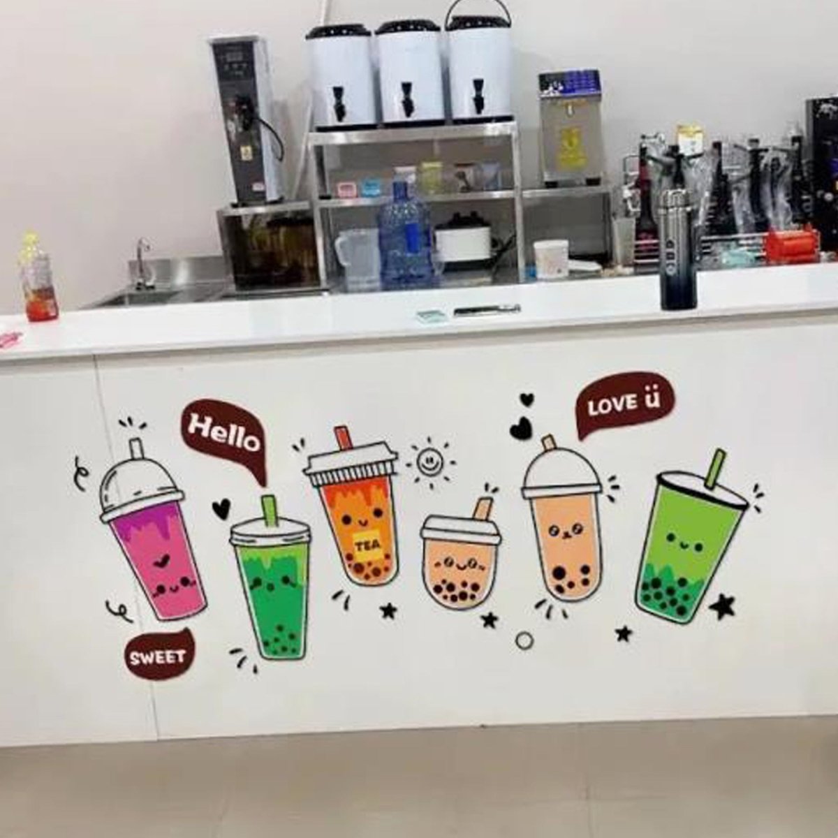 Boba Store Decor Fancy Boba Decoration