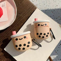 Boba Tea Airpods Case Silicone Shock Proof Full Cover