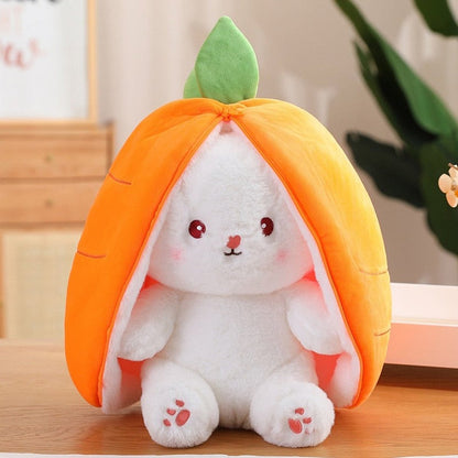 Bunny Plush Strawberry Stuffed Animal Carrot Rabbit Plushie Toy