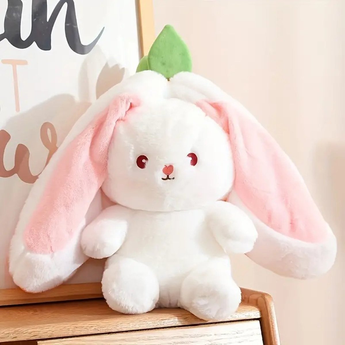 Bunny Plush Strawberry Stuffed Animal Carrot Rabbit Plushie Toy