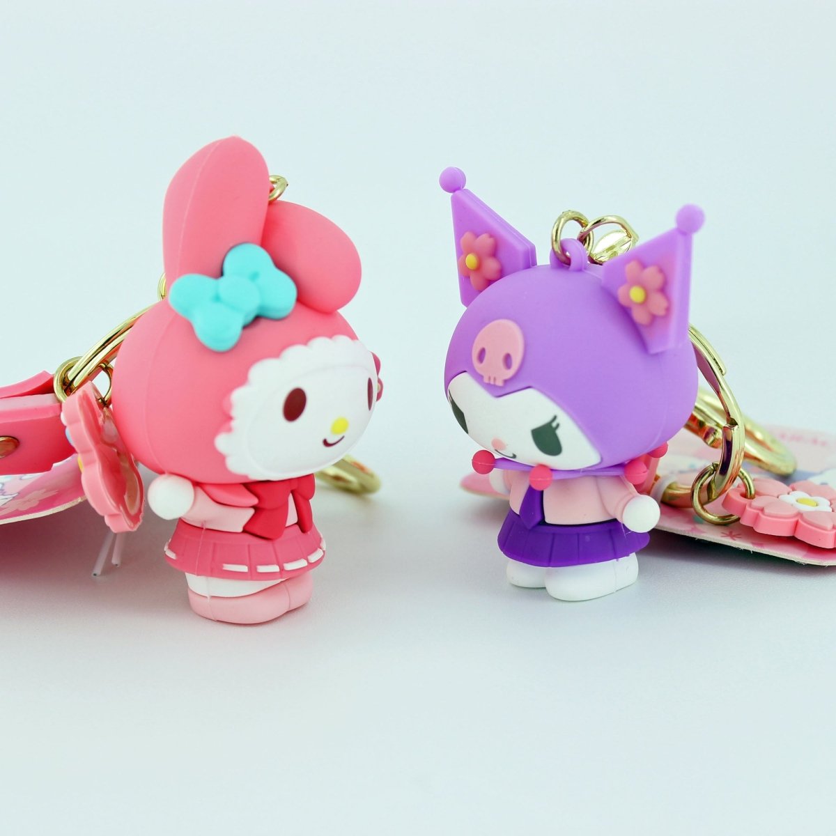 Cute Anime Sanrio Keychains Kawaii Keyring Merchandise Gifts for Friends