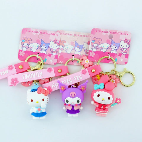 Anime Kawaii Sanrio Hello Kitty Keychain Pendant Holder Key Chain