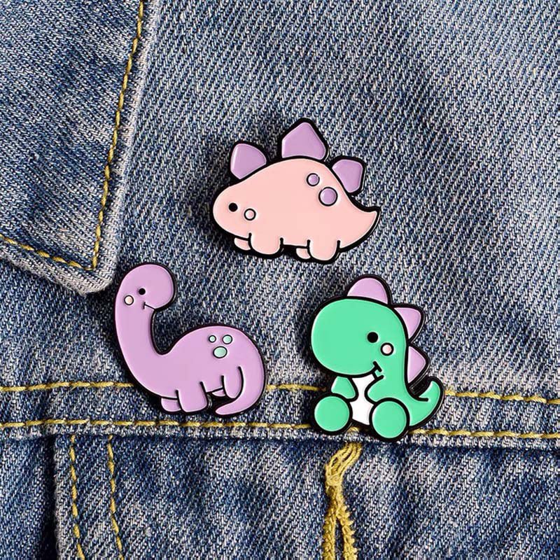 Cute Cartoon Dinosaur Pin