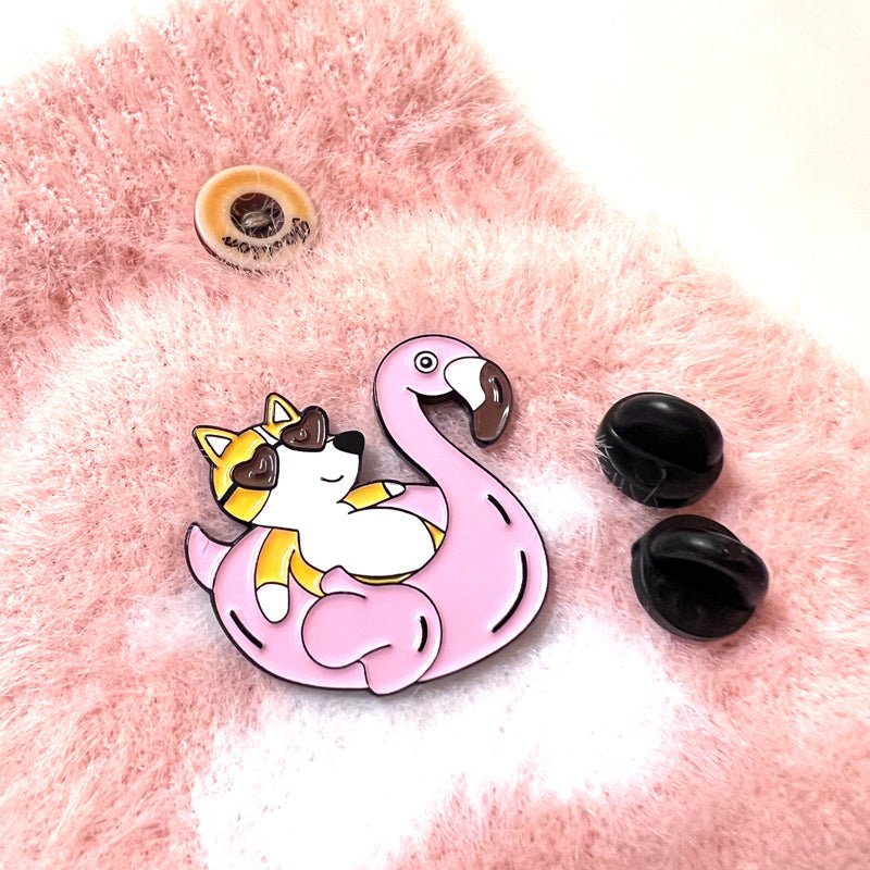 Cute Dog Corgi Enamel Pins