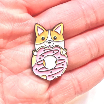 Cute Dog Corgi Enamel Pins