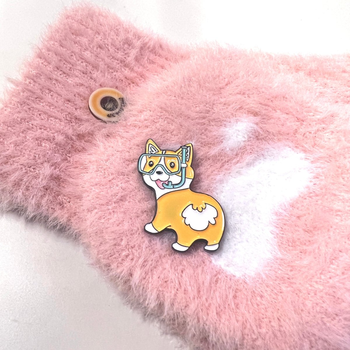 Cute Dog Corgi Enamel Pins