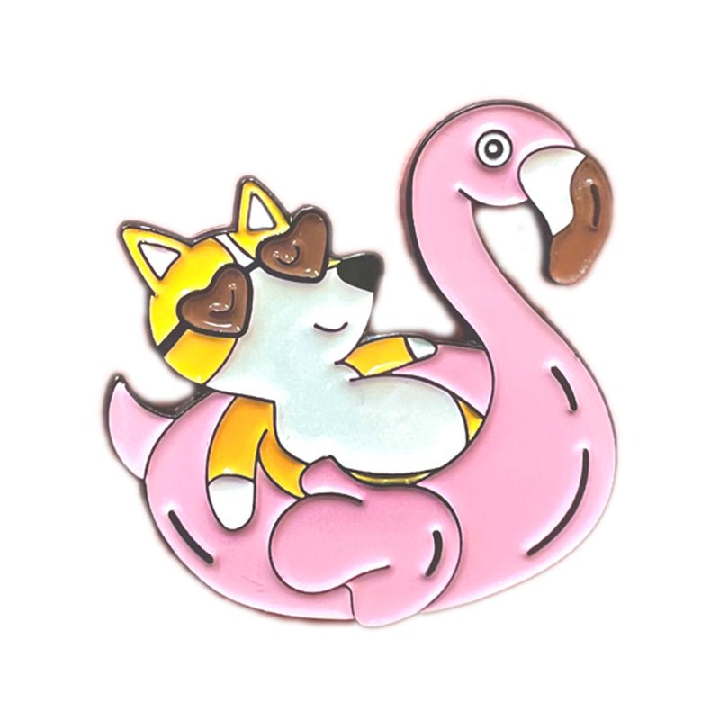 Cute Dog Corgi Enamel Pins