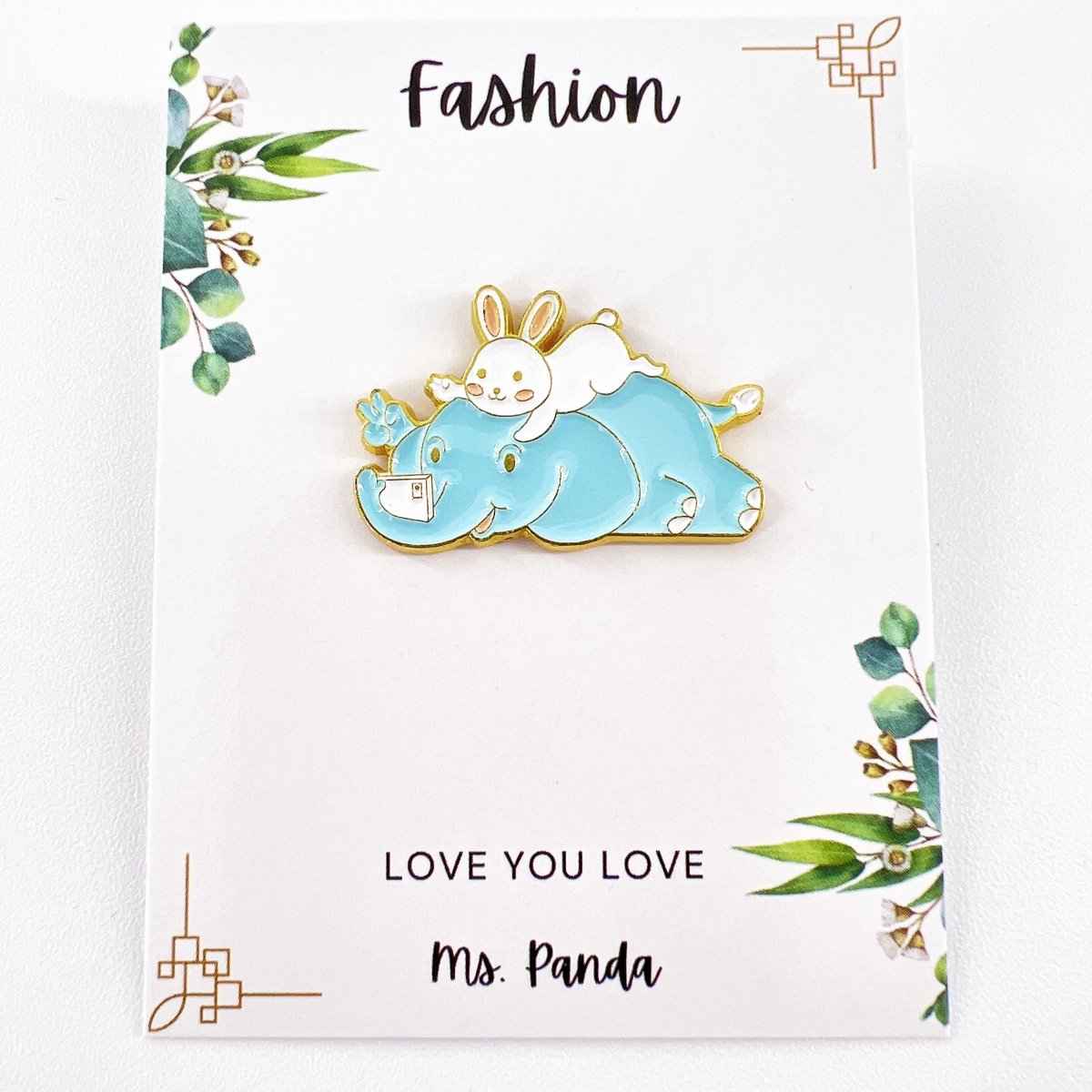 Cute Elephant Selfie Pins – Quirky Accessories for Animal Lovers