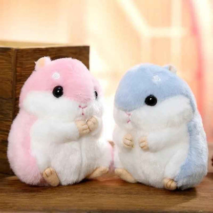 Cute Hamster Backpack Charm Keyring for Animal Lovers