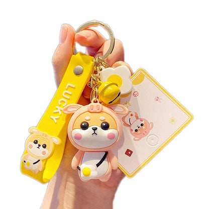 Cute Keychains for Car Keys Shiba Inu